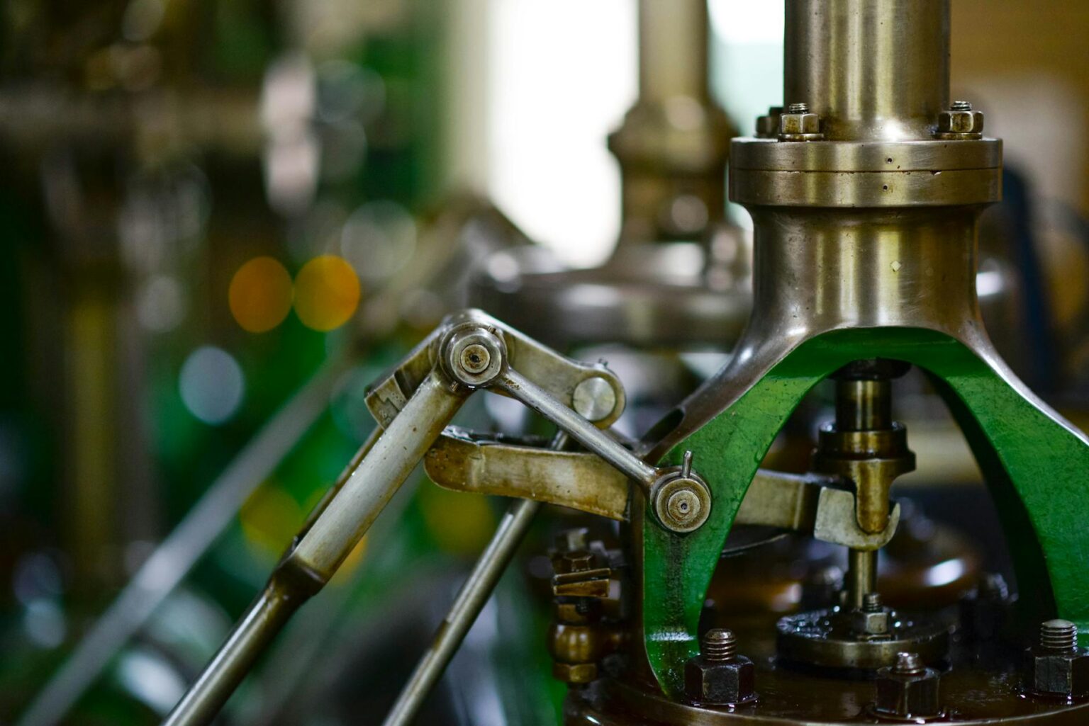 Industrial manufacturing equipment and machinery in modern factory setting