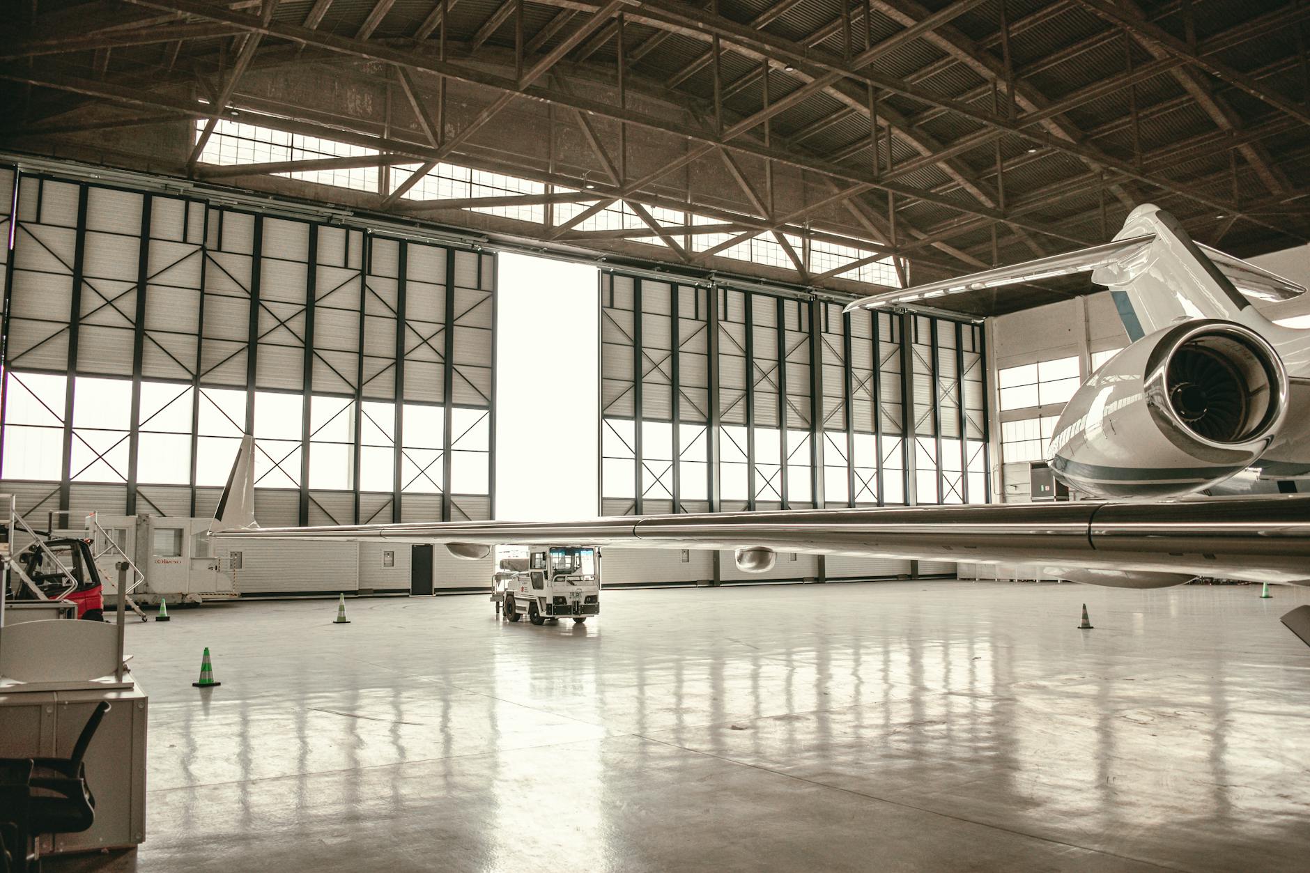 Aircraft maintenance technician working on airplane systems and equipment