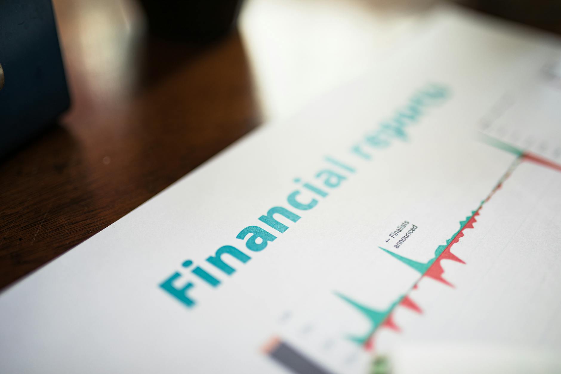Financial charts and investment graphs on computer screen