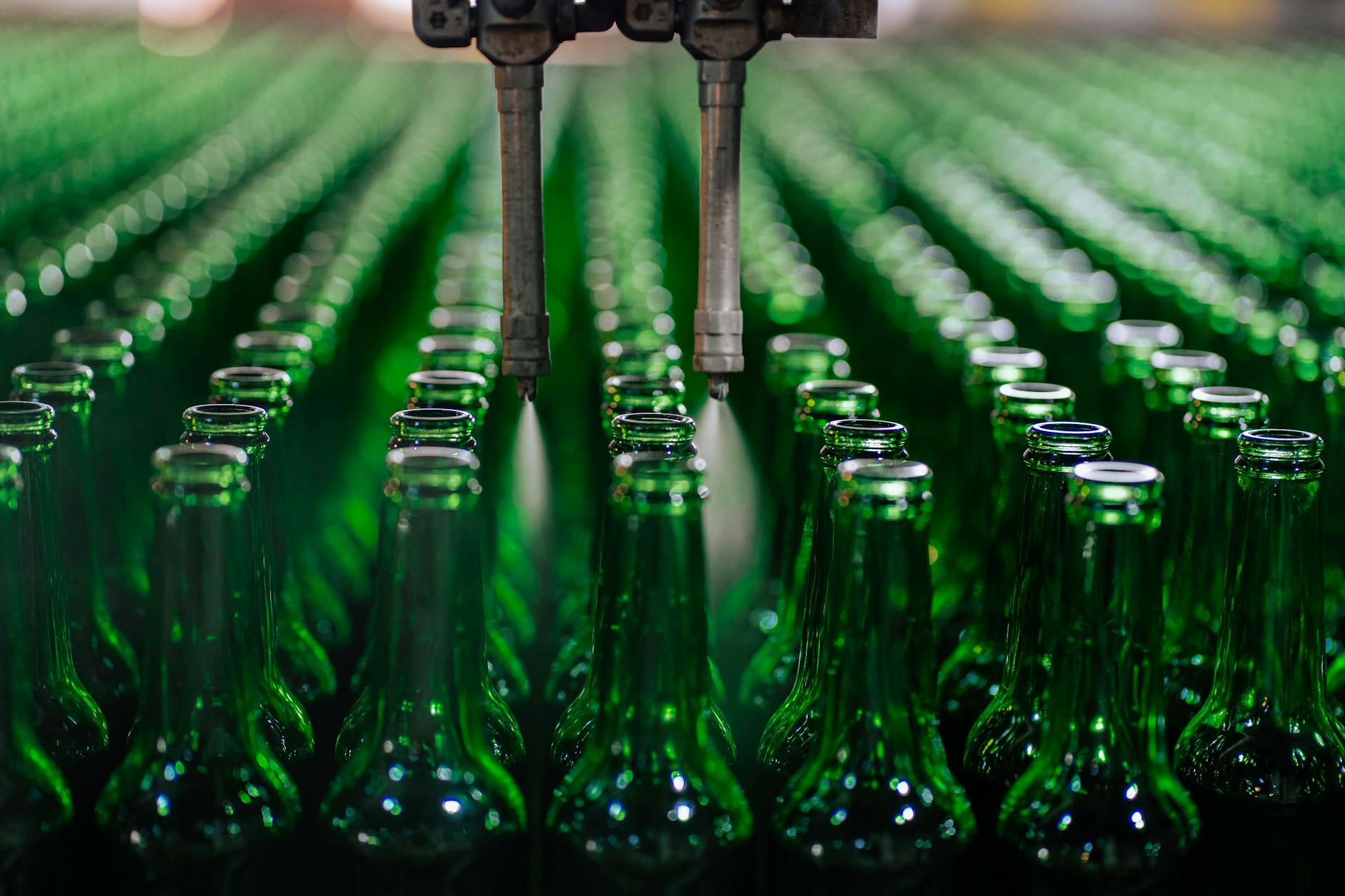Automated manufacturing robots working on car assembly line in modern factory