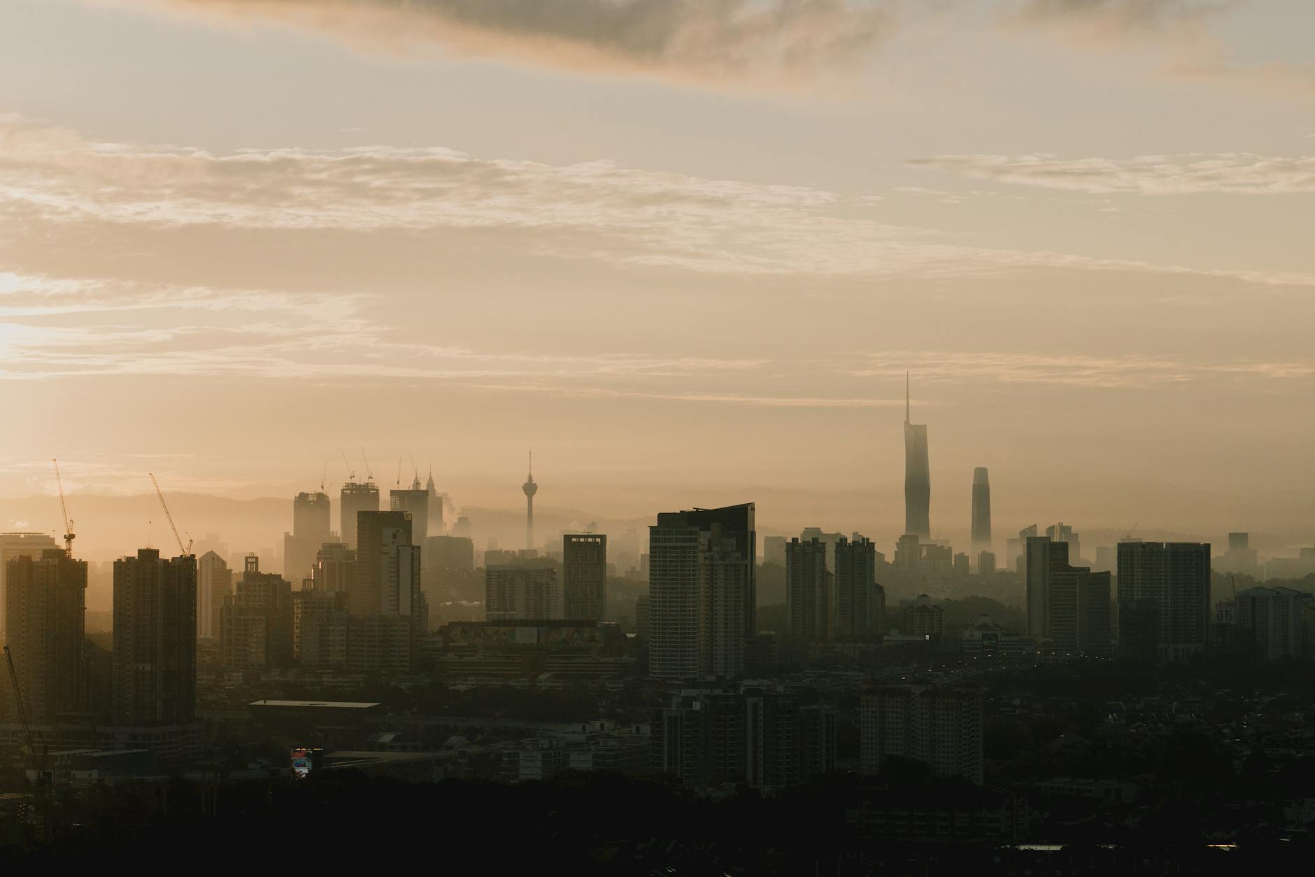 Urban city skyline representing municipal infrastructure and government bonds