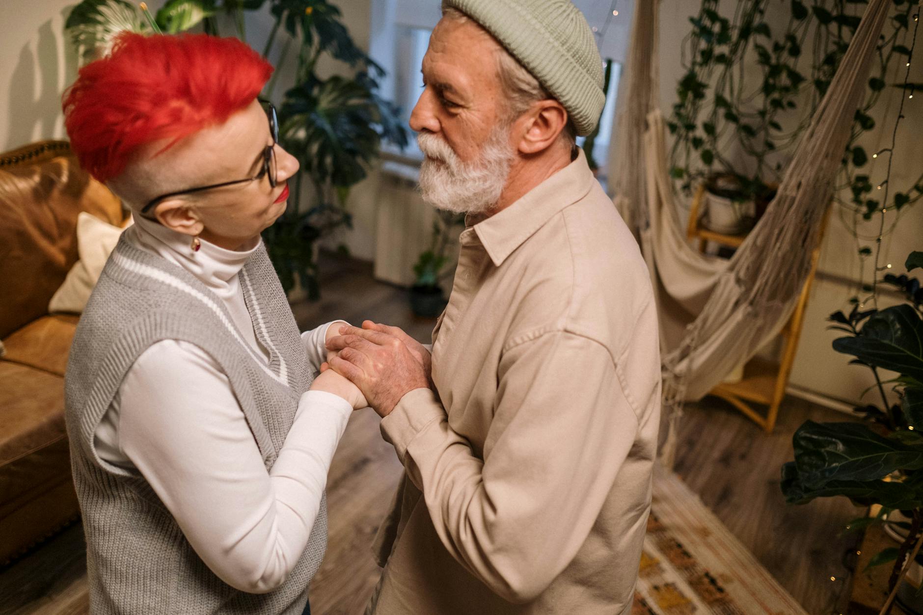 Senior couple reviewing financial documents for retirement planning