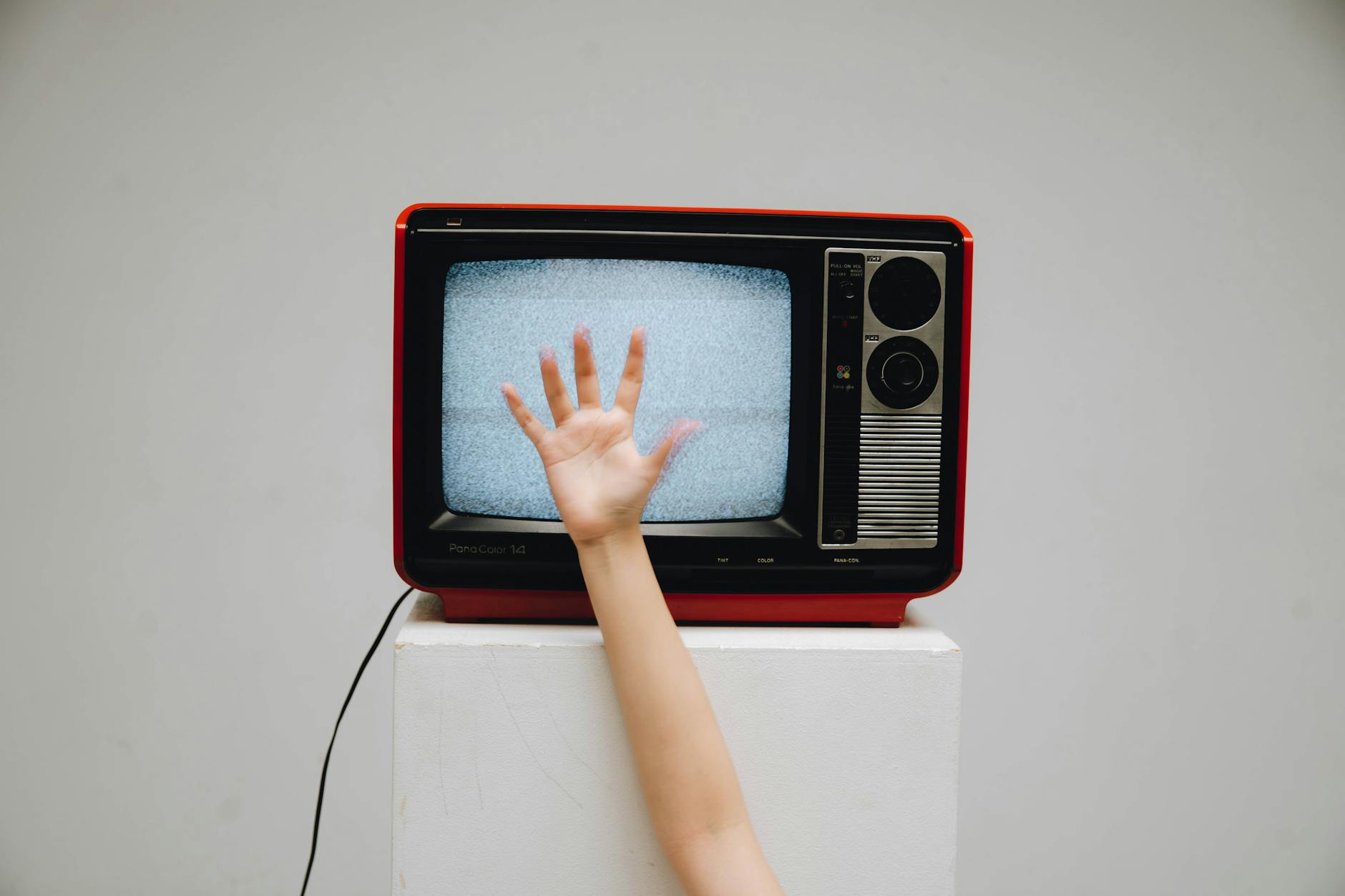 Modern flat screen TV displaying streaming platform interface