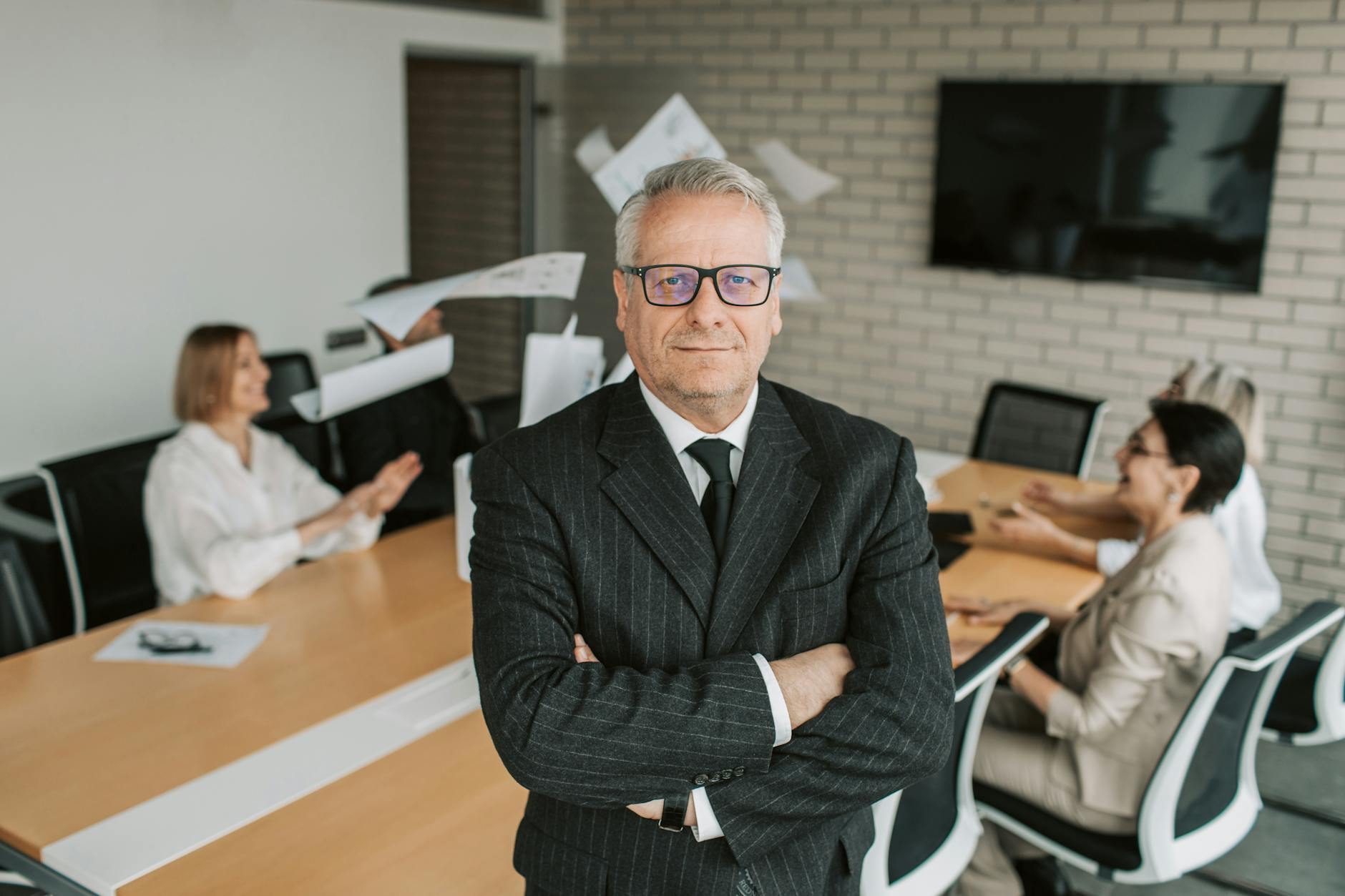 Professional businessman in corporate setting