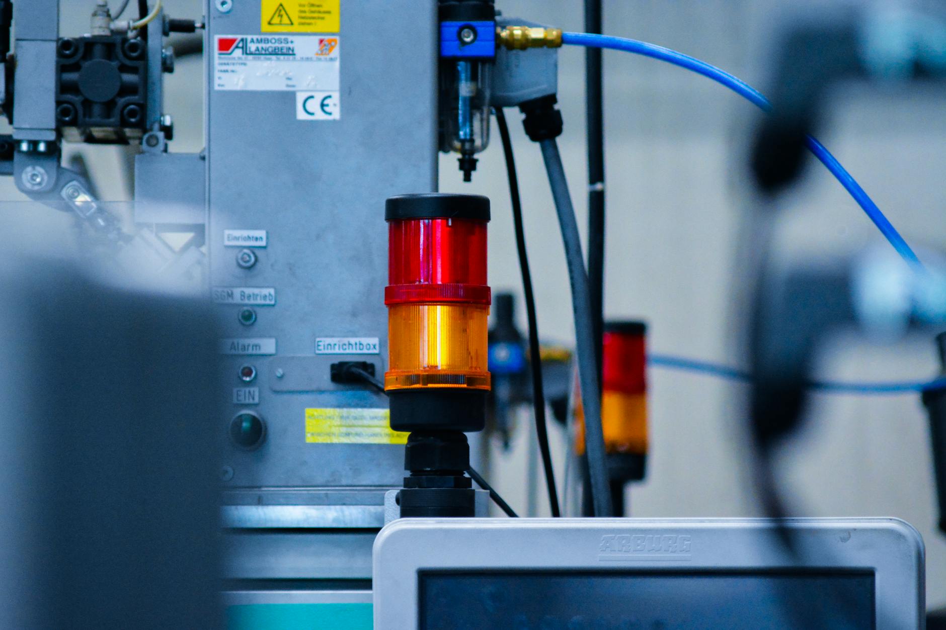 Industrial machinery and equipment in manufacturing facility