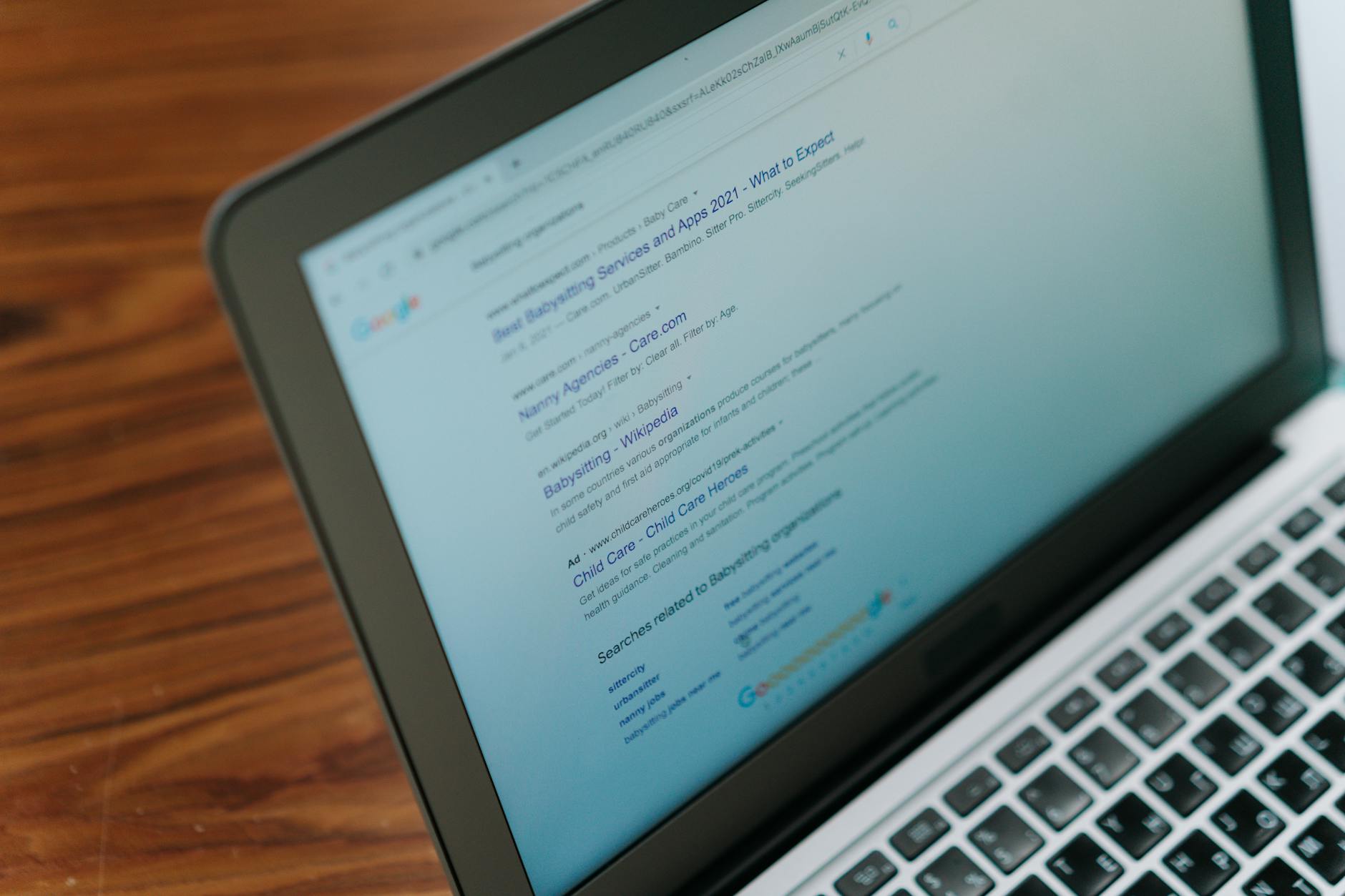 Person using computer to access online platform or website