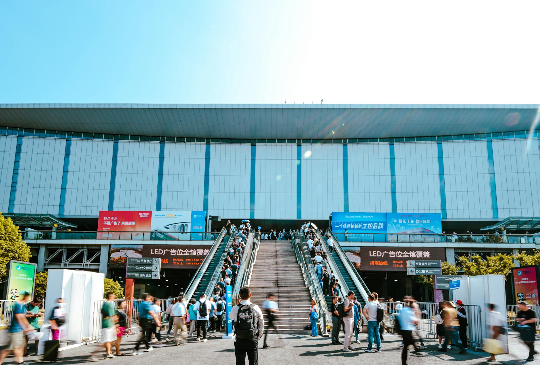 International buyers examining products at Milan furniture fair