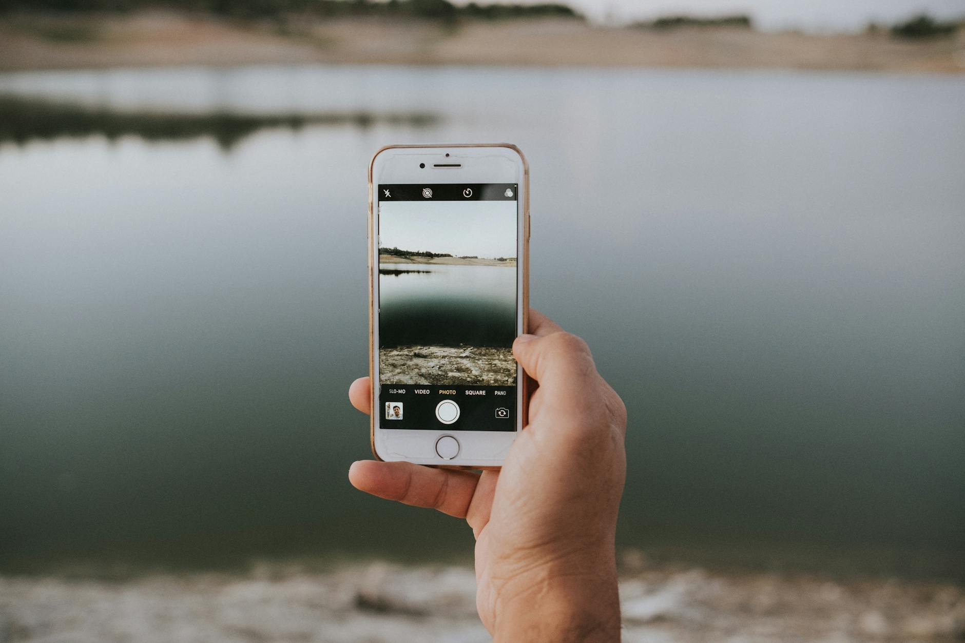 Modern smartphone displaying advanced technology interface