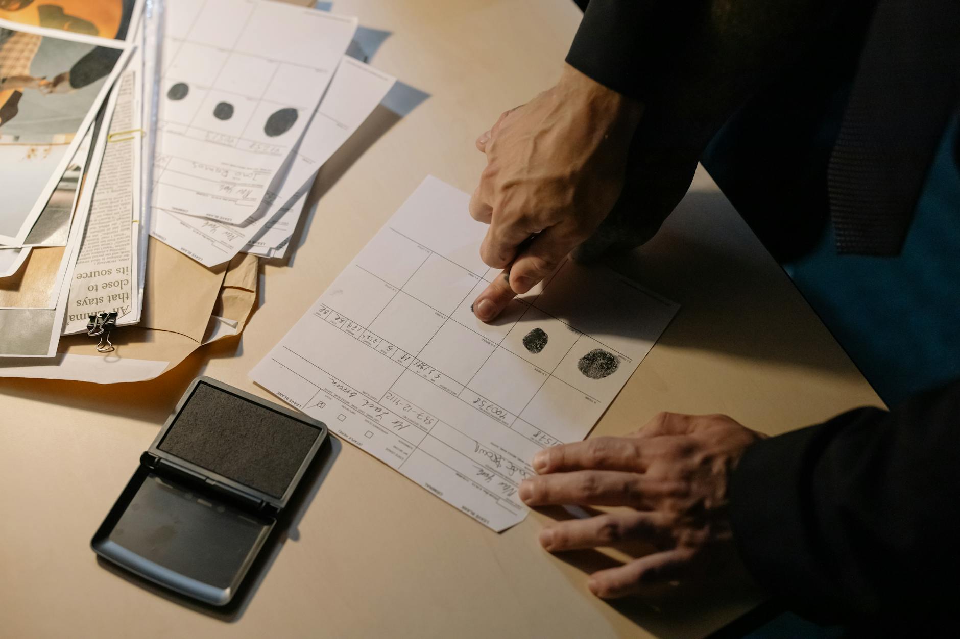 Official documents and paperwork related to financial investigation