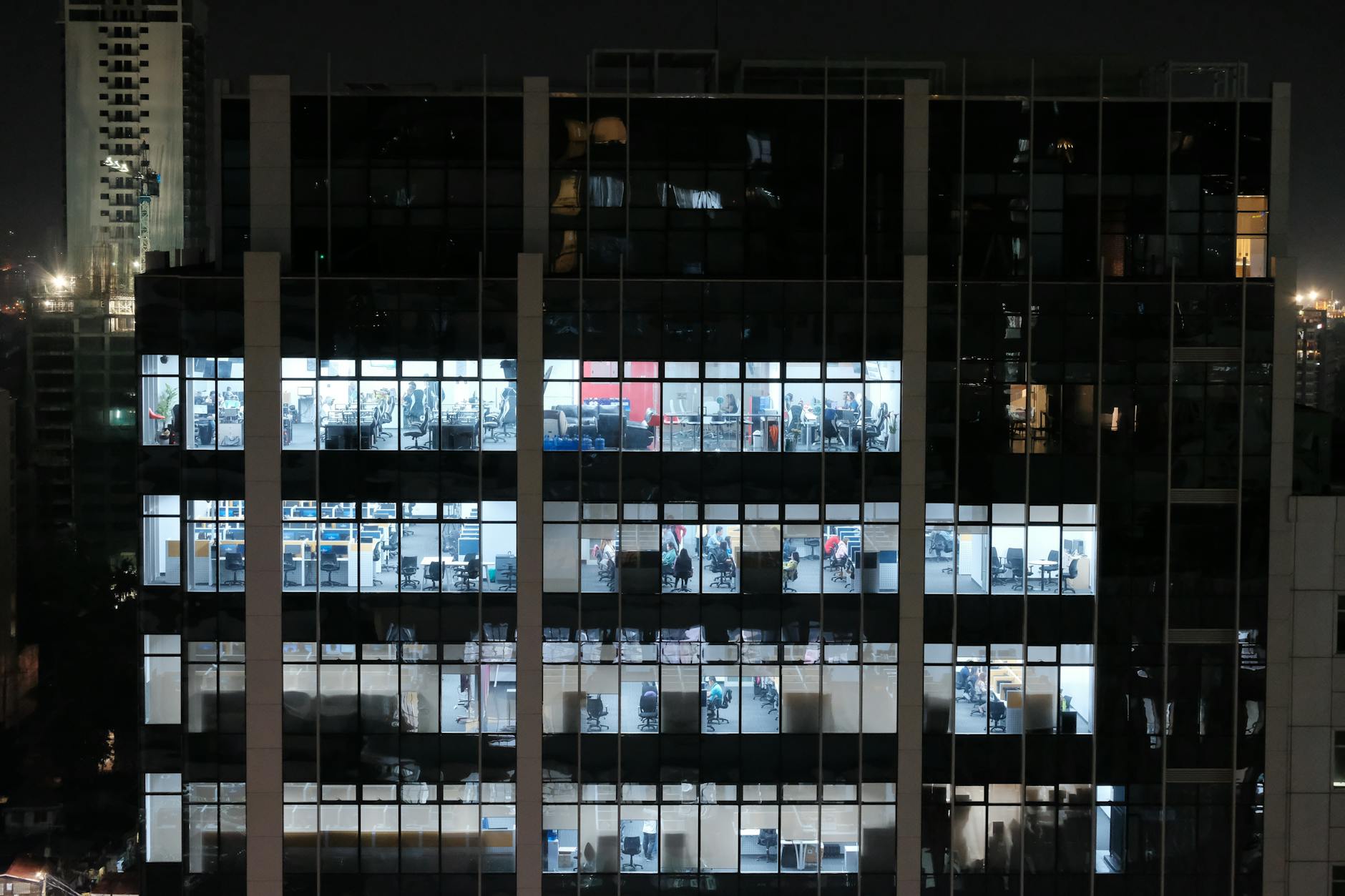 Modern corporate office building representing financial services companies