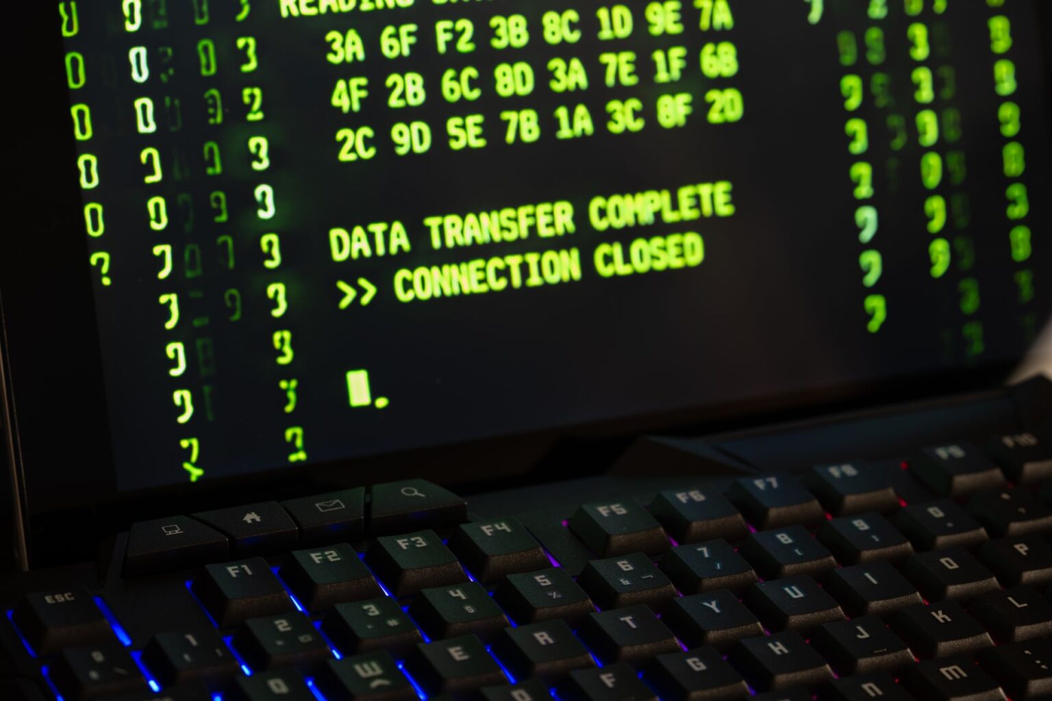 Digital network security visualization representing AI-driven cyber threat defense