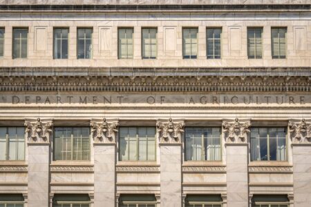 Exterior of the Federal Reserve building in Washington D.C.