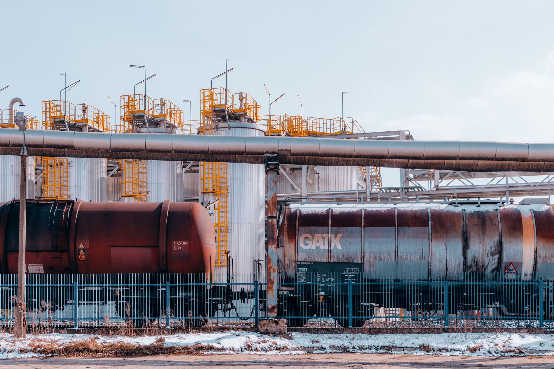 Oil pipeline infrastructure representing rising WTI crude prices
