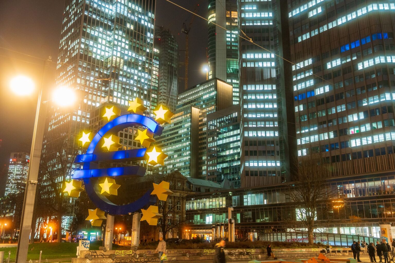 Lagarde Eyes WEF Presidency After ECB Term, Swiss Paper Reports Exterior of a European financial institution building representing central banking authority