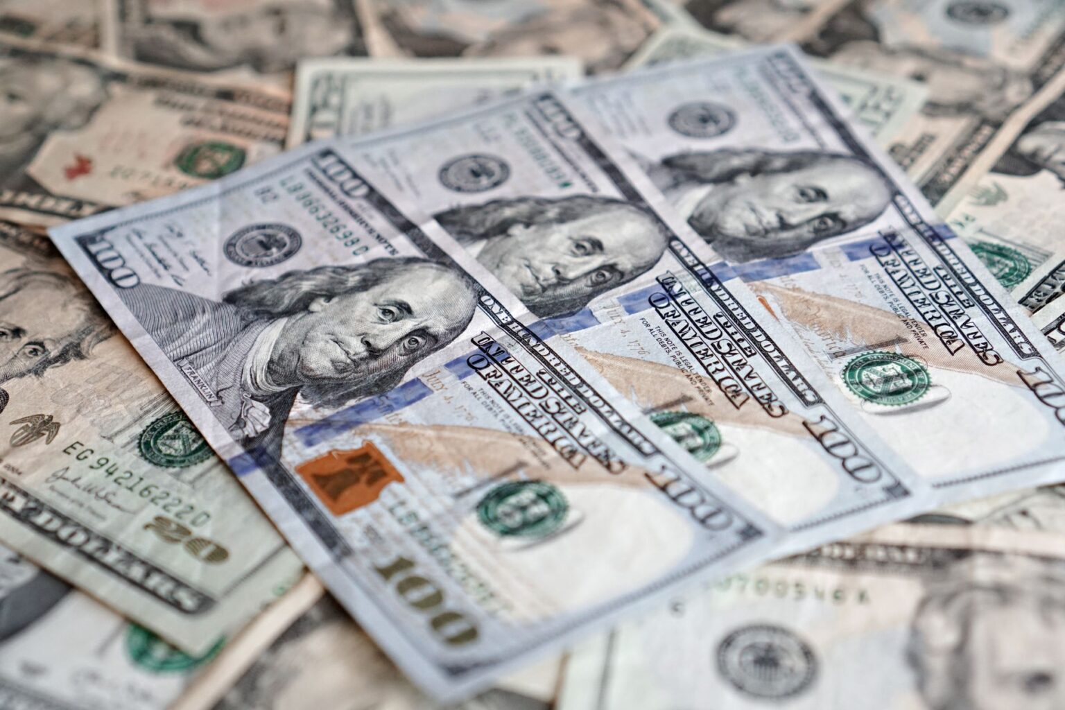 Close-up of U.S. Treasury bond certificates on a financial desk