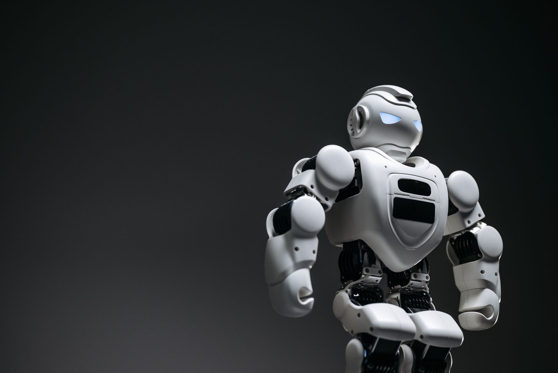 Robotic automation system illustrating AI bot behavior and control challenges