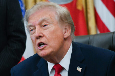 CNBC Daily Open: Trump’s Russian roulette Large oil pipeline running through an industrial landscape at dusk